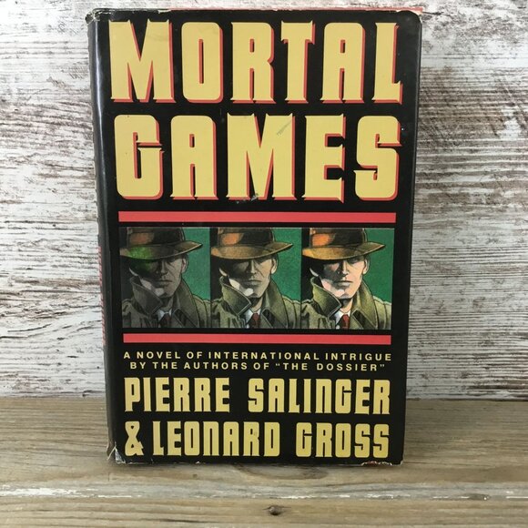 Mortal Games Hardcover By Pierre Salinger & Leonard Gross 1988 Vintage - Picture 1 of 10